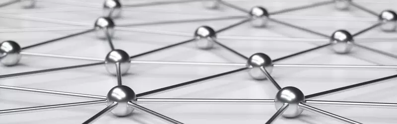 Metallic spheres network