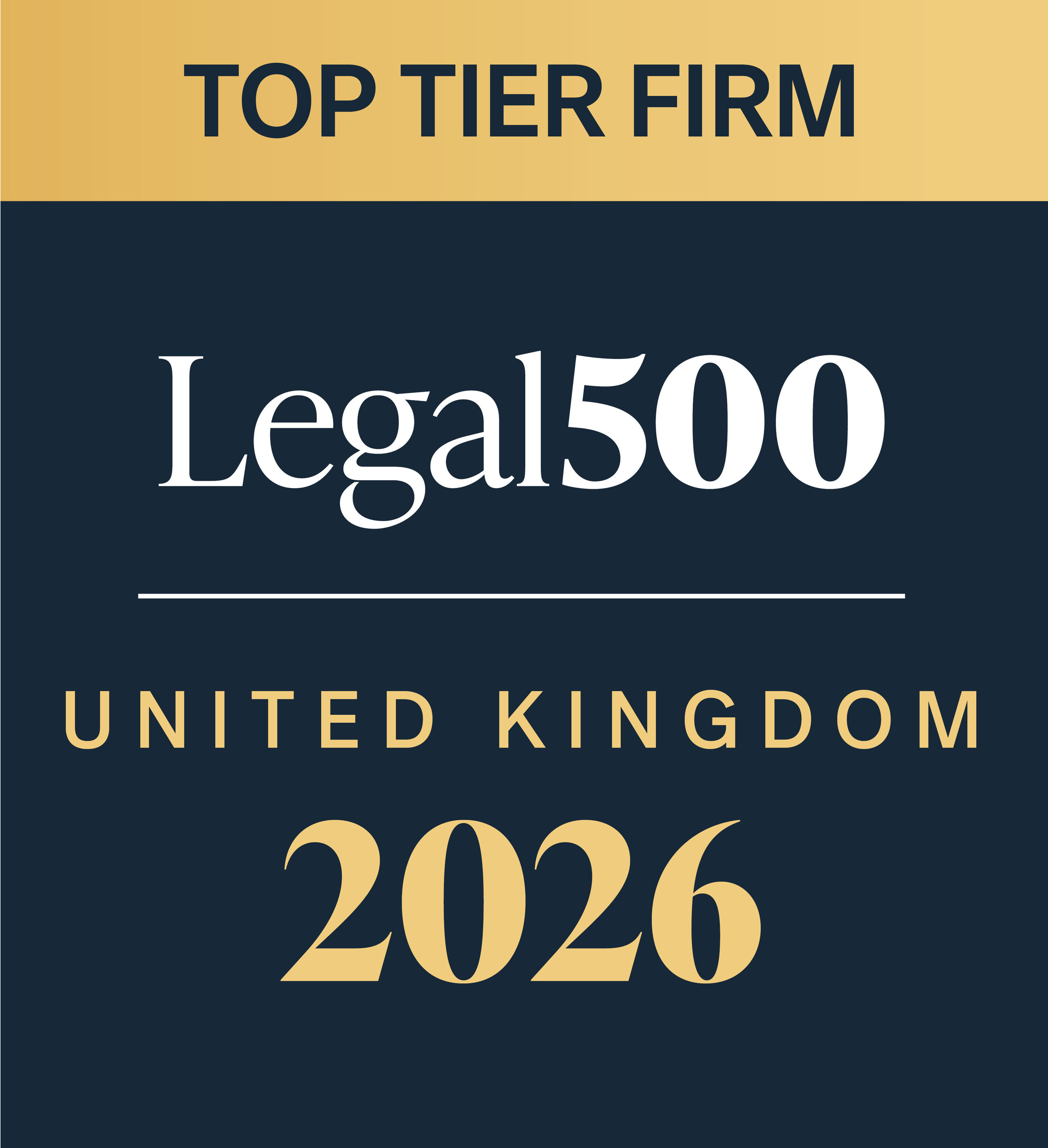Legal 500 Top Tier