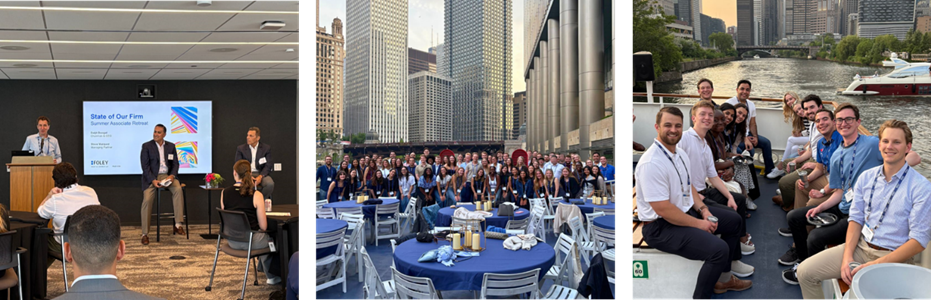 A group of people standing around tables and chairs

AI-generated content may be incorrect.